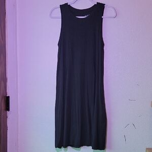 Time and Tru Black Midi Dress